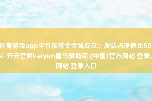 体育游戏app平台该基金金钱成立：股票占净值比50.01%-开云官网kaiyun皇马赞助商 (中国)官方网站 登录入口