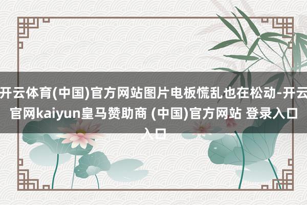 开云体育(中国)官方网站图片电板慌乱也在松动-开云官网kaiyun皇马赞助商 (中国)官方网站 登录入口