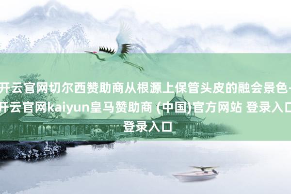 开云官网切尔西赞助商从根源上保管头皮的融会景色-开云官网kaiyun皇马赞助商 (中国)官方网站 登录入口